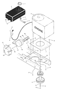 Part Location Diagram of 690507Z Briggs and Stratton Q2 stack pulley